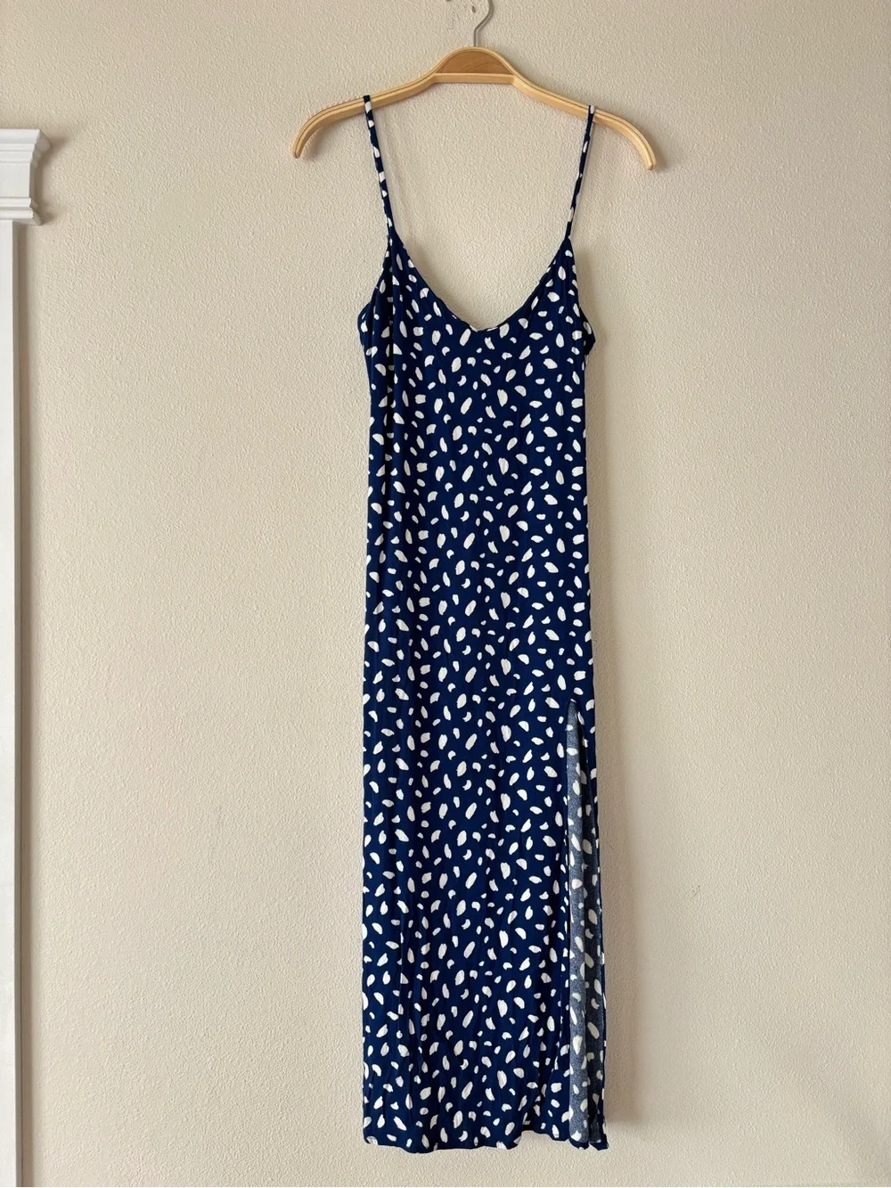 Reformation Crimini Dress - Moray (Blue) Maxi Slip Dress Size 0 - Picture 3 of 7